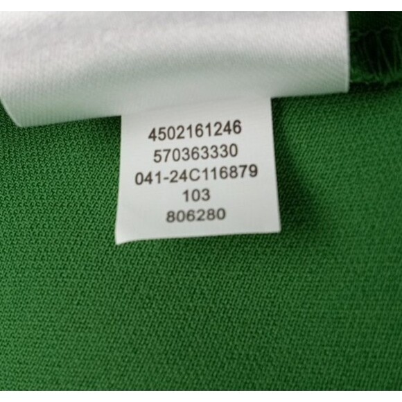 Chico's Wide Leg Crop Pants Kelly Green Eyelet Scallop Hem Sz 8 Preppy NWT $119 - Picture 11 of 14